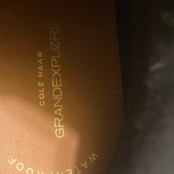 Cole Haan Zero Grand Explorer W6 Brown Leather Waterproof Boots -EUC - Picture 14 of 15